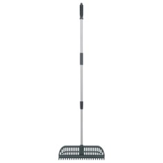 vidaXL Grebla pentru frunze 2-in-1, verde inchis, 157 cm PP foto