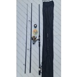 SET CRAP Lanseta 3,9m din 3 bucati + Mulineta DIAMANT KT6000+ROLA 300M FIR
