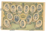 766 - Queen ELISABETH &amp; Royal Europeans Queens, Regale, Romania - old postcard - unused