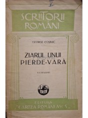 George Cosbuc - Ziarul unui pierde-vara (Editia: 1928) foto