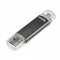 Memorie USB Hama Laeta Twin 128GB USB 2.0 Grey