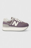 New Balance sneakers WL574ZSP culoarea violet