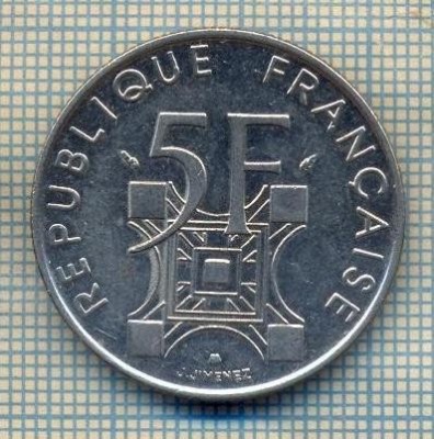 12094 MONEDA - FRANTA -5 FRANCS -ANUL 1889-1989 TOUR EIFFEL-STAREA CARE SE VEDE foto