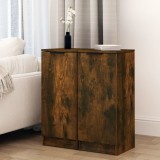 vidaXL Servante, 2 buc., stejar fumuriu, 30x30x70 cm, lemn prelucrat