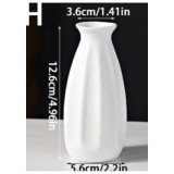 Vaza Decorativa, Alba, 12.6x5.6cm - 01301H