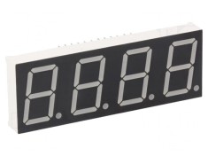 Afișaj LED 7 segmente 20,4mm 4 cifre roșu