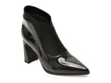 Botine elegante FLAVIA PASSINI negre, 263185, din piele naturala lacuita