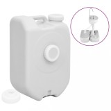 vidaXL Rezervor de apă portabil cu adaptor, gri, 24 L