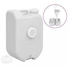 vidaXL Rezervor de apă portabil cu adaptor, gri, 24 L