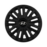 Set 4 capace roti 14 inchi (R14) compatibile HYUNDAI, Model 217 Black
