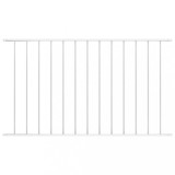 vidaXL Panou de gard, alb, 1,7 x 1 m, oțel vopsit electrostatic