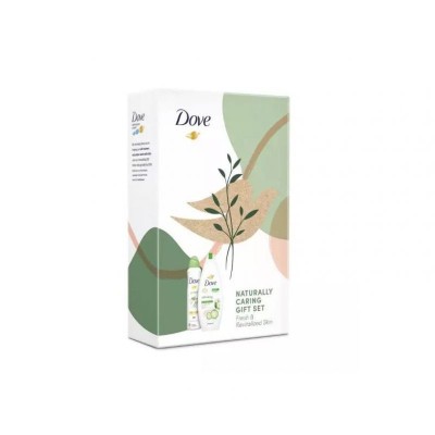 Set Dove Naturally Refreshing: Antiperspirant spray, 150 ml + Gel de dus, 250 ml foto