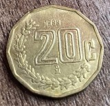C50 - Moneda foarte veche - Mexic - 20 centavos - 1999