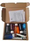 Cumpara ieftin Set complet pentru reumplere cartuse HP303, HP-303XL, negru si color, kit cu