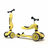 Trotineta copii transformabila 2 in 1 Scoot Ride HighwayKick 1 Lemon