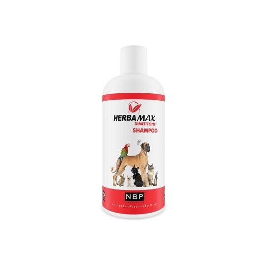 SAMPON ANTIPARAZITAR (PURICI, CAPUSE, TANTARI) CU DIMETICONA MAX HERBA, PENTRU CAINI, 200 ML