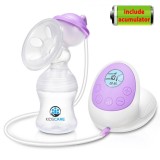 Pompa de san electrica cu acumulator Kidscare KC103 plus cu 15 niveluri de aspiratie, 10 niveluri de masaj