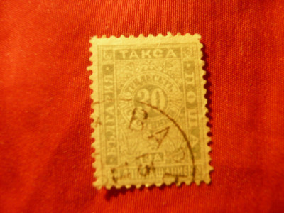 Timbru 30 stotinki Bulgaria 1896 ,Taxe - stampilat foto