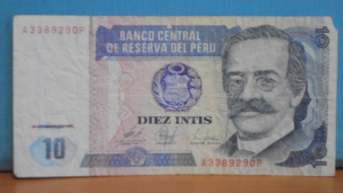 PERU - 1987 - 10 INTIS - F.