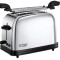 Prajitor de paine Russell Hobbs Chester 23310-57, 2 felii, temperatura reglabila, Argintiu - RESIGILAT