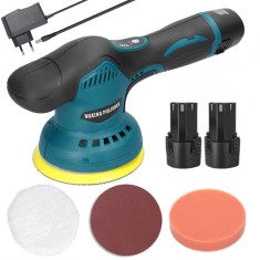 Masina de polisat slefuit , 8 viteze 2500-6600 rpm, 125mm, 2 buc baterii