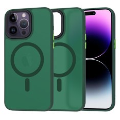 Husa pentru iPhone 14 Pro Max - Techsuit HaloFrost&nbsp;MagSafe Series - Midnight Green