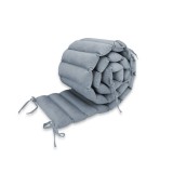 Aparatoare pentru patut, MimiNu, tip panou, pentru patut, lungime 180 cm, din catifea, Jeans