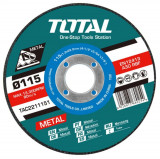 Total - Set 10 Discuri Abrazive Taiere Metale - 115X1.2Mm