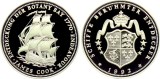 D1 Medalie Germania 1992 /Argint .585/15 g /Sailing ship Endeavour by James Cook Proof in capsule