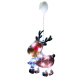 Decoratiune Fereastra Ren LED Alb Rece, 26cm, Home - Ornament Craciun, Interior, Baterii (Nu sunt incluse)