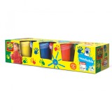 Set acuarele pentru pictura cu degetele, 4 culori x 145 ml, SES Creative