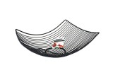 Fructiera neagra 30x25x9 cm