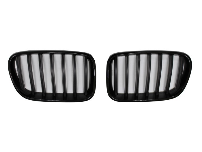 Grila masca fata fata BMW X3 (F25), 03.2014-08.2017, partea stanga, negru, negru lucios; TUNING,