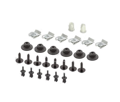 Set cleme fixare carenaj roata BMW Seria 1 (E81/E82/E87/E88), 09.2004-10.2013; Seria 5 (F10/F11), 12.2009-2017, 28 buc/set, foto