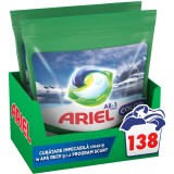 Detergent de rufe capsule Ariel All in One Arctic Edition, 2x69, 138 spalari
