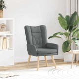 VidaXL Fotoliu de relaxare Gri &icirc;nchis 63 x 67 x 94 cm țesătură
