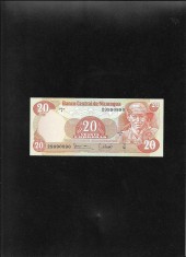 Nicaragua 20 cordobas 1979 seria29990893 unc