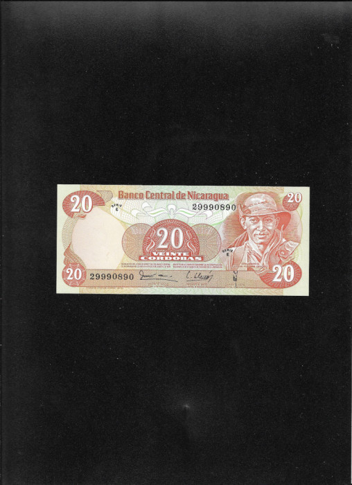 Nicaragua 20 cordobas 1979 seria29990890 unc