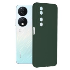 Husa de telefon compatibila honor x7b, tech microfibra, camera extra pro, dark green foto