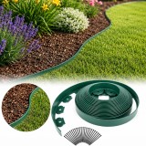 Separator gazon, lungime 10 metri, latime 5 cm, 30 pini montaj, culoare verde