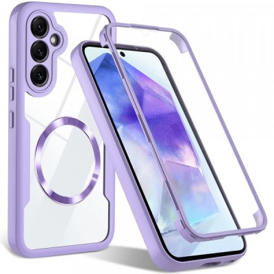 Husa MagSafe pentru Samsung Galaxy S23 FE S711, Techsuit, ColorVerse 360, Mov foto