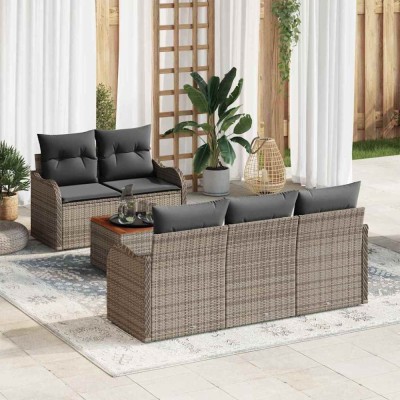 vidaXL Set de canapele pentru grădină Manual 6 pcs Gri 55 x 55 x 37 cm 3356060 foto