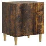 vidaXL Dulap de noapte Stejar fumuriu 43 x 34,5 x 50 cm Lemn prelucrat 894575