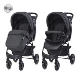 Carucior sport Olivia cu husa de picioare Black, Lorelli