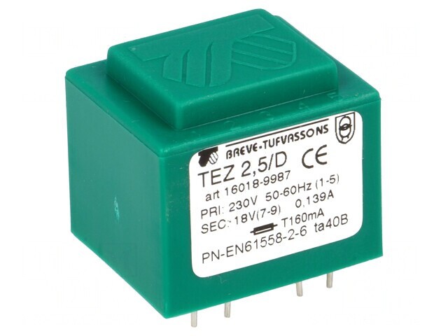 Transformator Encapsulat 2,5VA 230V 18V PCB