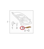 Suport fixare far Toyota Prius (Xw20), 2004-05.2009, Fata, partea Dreapta, Aftermarket