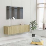 Cumpara ieftin Comodă TV, stejar Sonoma, 120 x 30 x 30 cm, lemn prelucrat