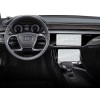 Folie Protectie Navigatie Audi A8 2021+, Duragon, protectie Display Navigatie si Display AC, silicon Transparent, Anti-zgarieturi, kit instalare