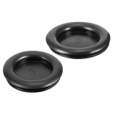 Ochii de cablu din cauciuc, unilaterali, rotunzi, 30&ndash;35 mm, set de 5 bucăți, pentru protecția cablurilor &ndash; Negru
