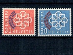 Elvetia 1959 - Conferința Posta, telefoane, telecomunicații, supratipar, serie neuzata